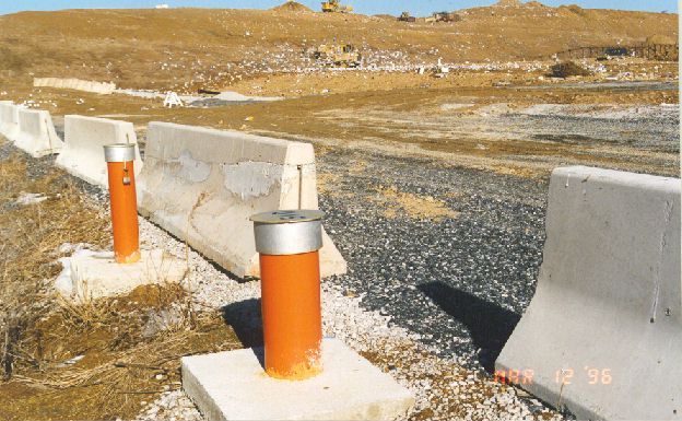 Wells marked in orange have water drawn from and sampled frequently