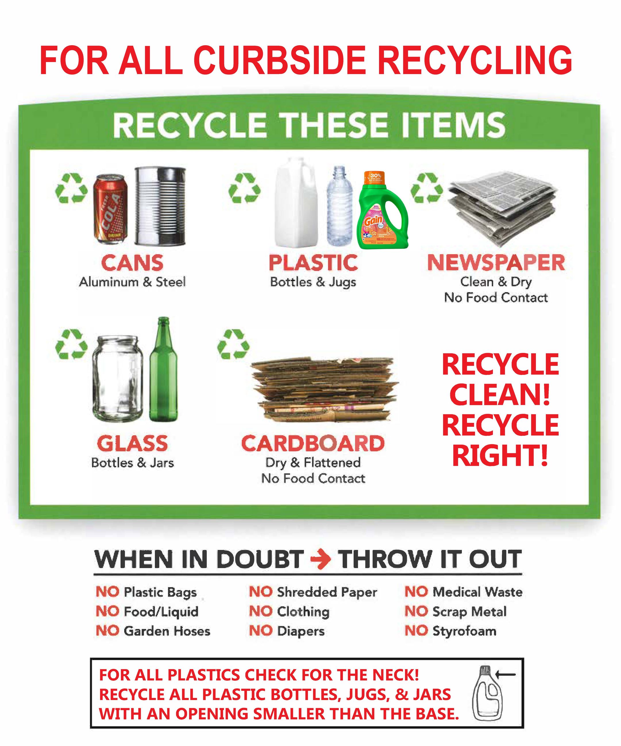 Recycle Right Handout Flyer 2023